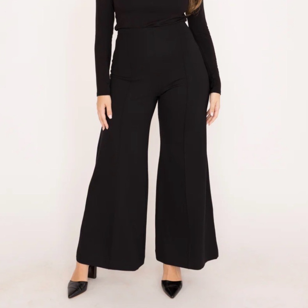 Ripley Rader Black Ponte Wide-Leg Pant 2